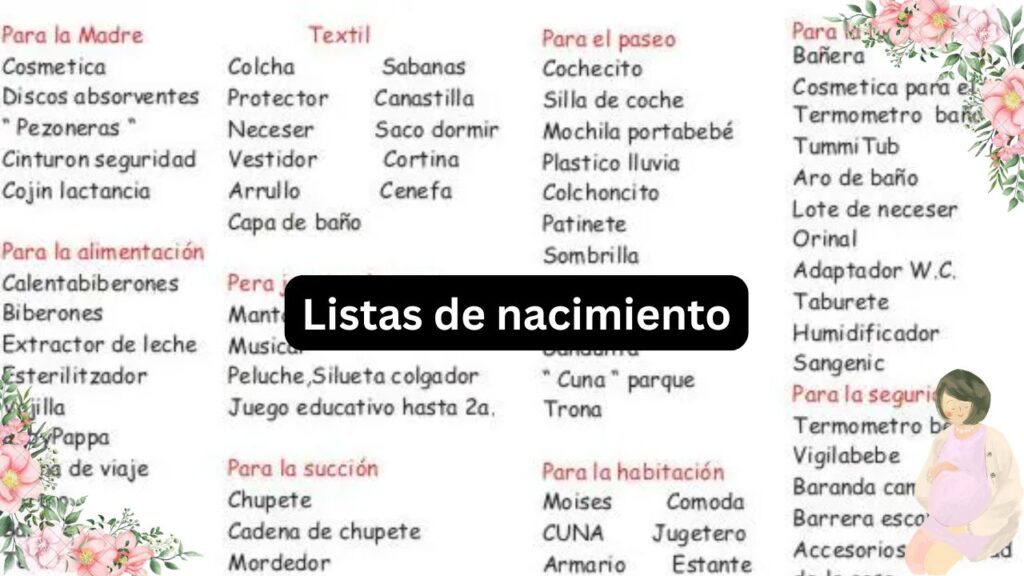 listas de nacimiento