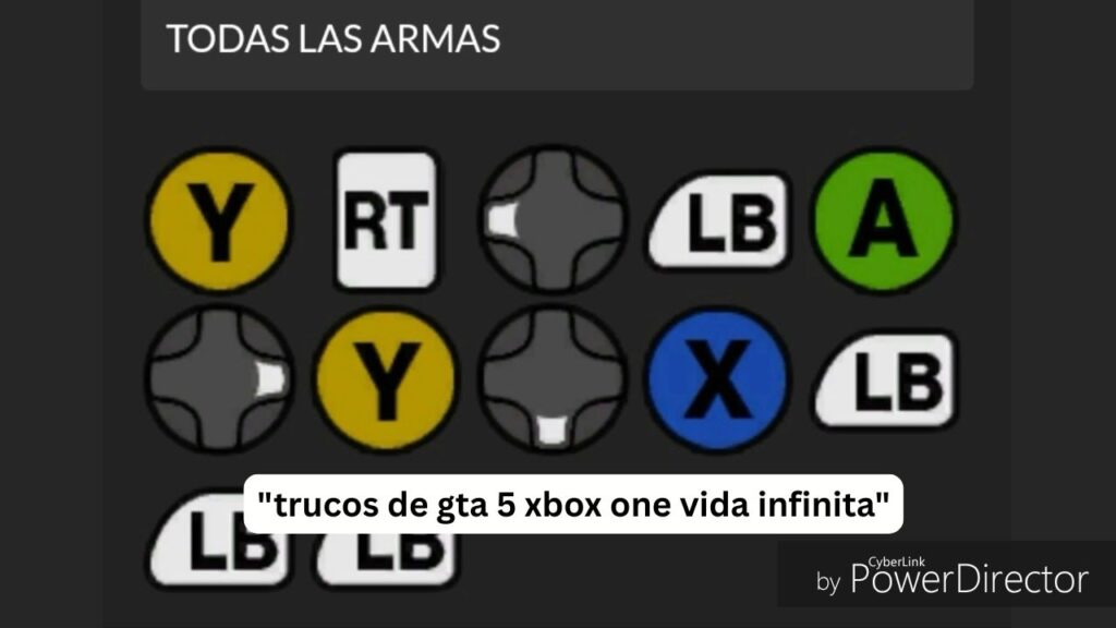 Trucos de gta 5 xbox one vida infinita