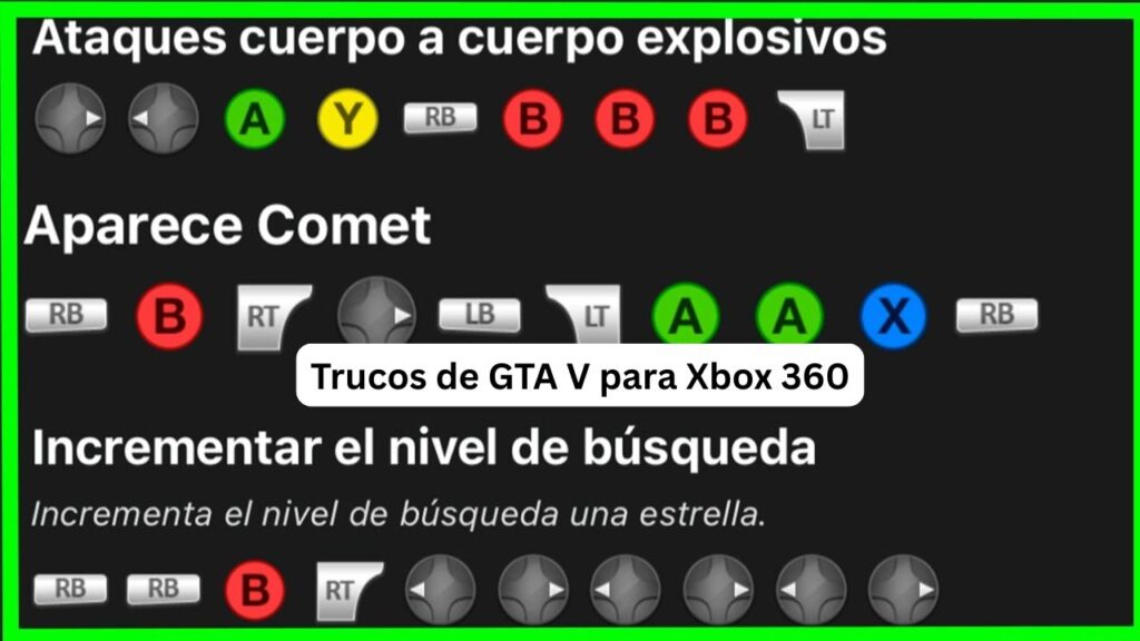Trucos de GTA V para Xbox 360 que sí vale la pena usar Trucos de GTA V para Xbox 360